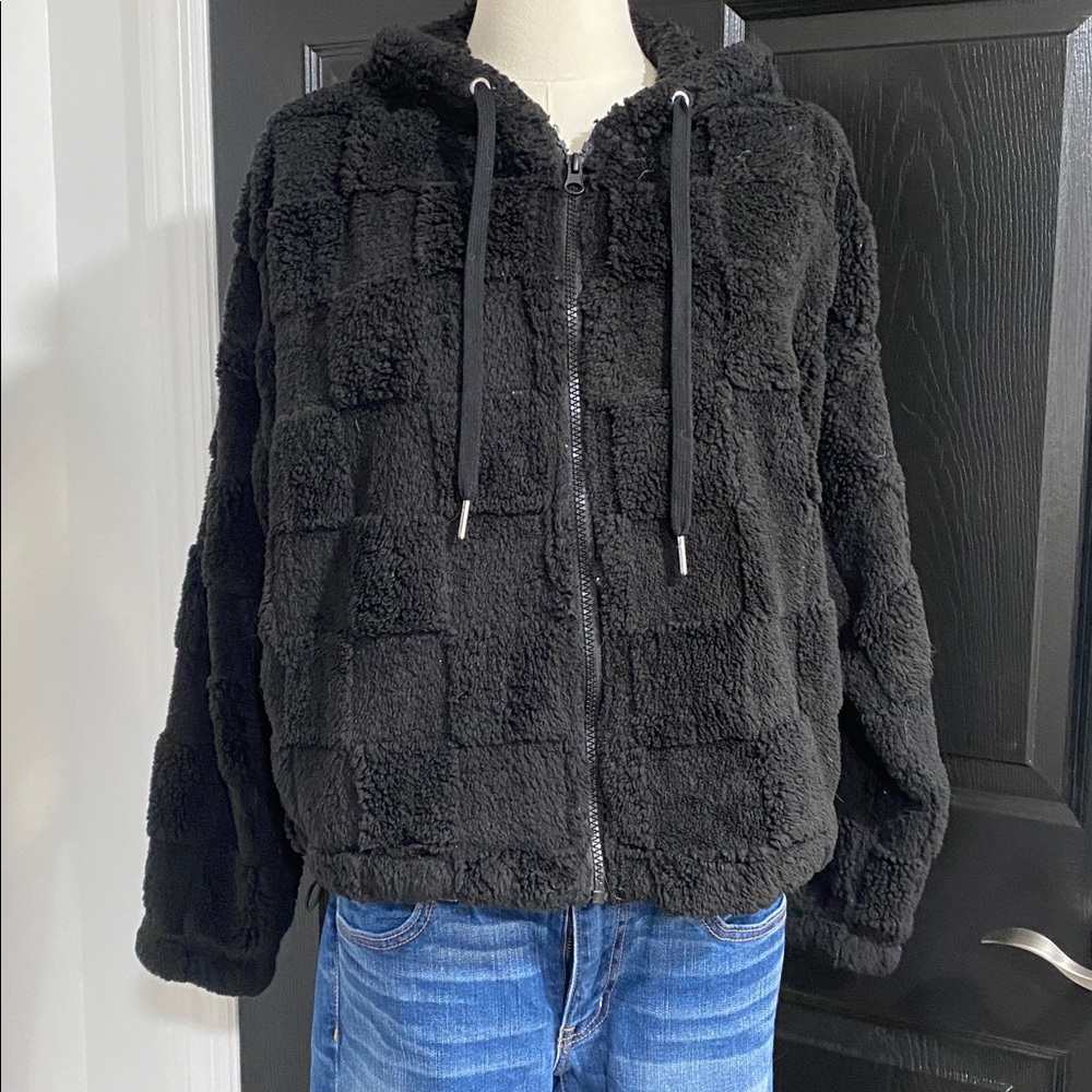 No Boundaries Black Fleece Jacket